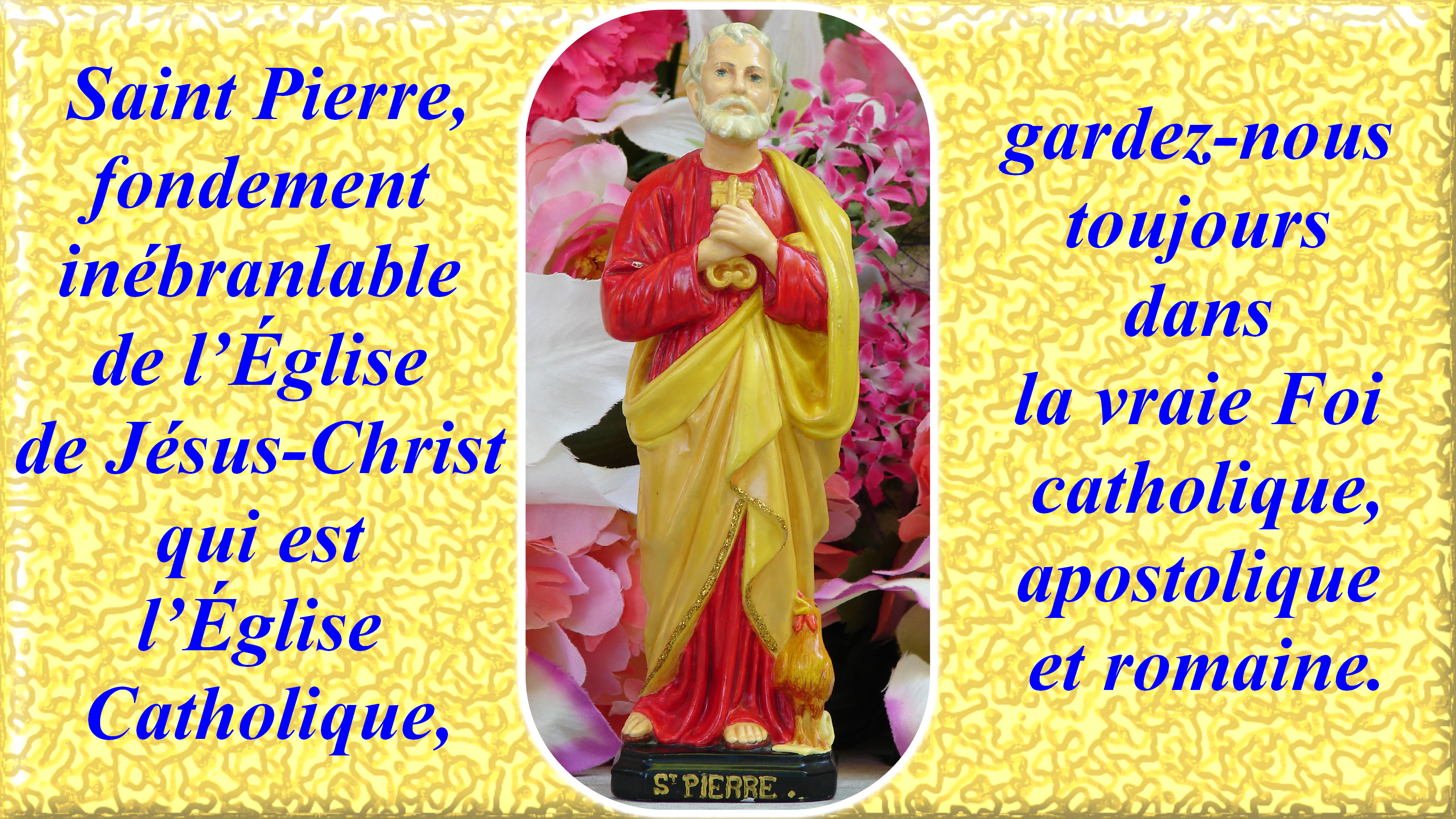 CALENDRIER CATHOLIQUE 2019 (Cantiques, Prières & Images) St-pierre-56541eb