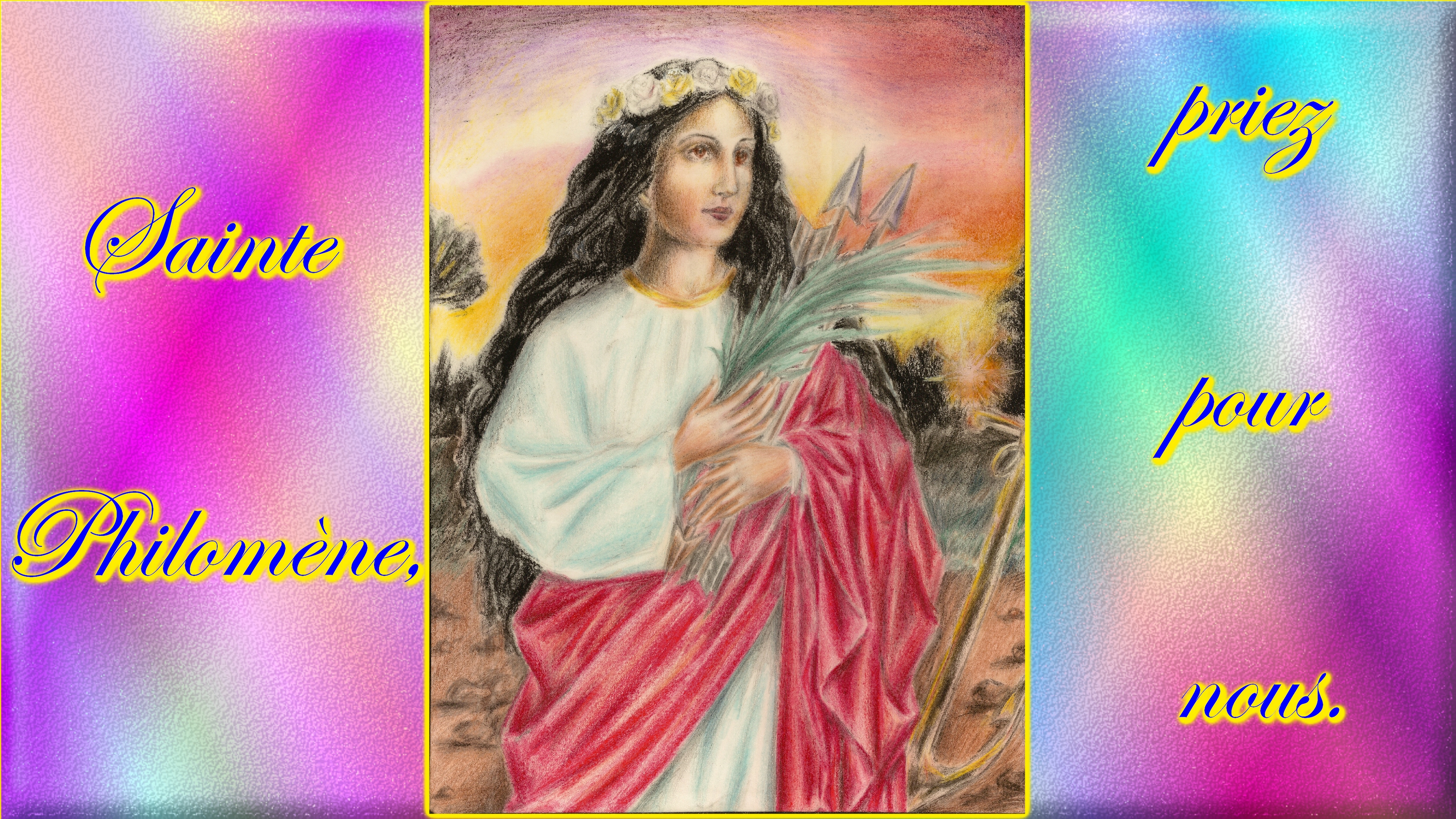 CALENDRIER CATHOLIQUE 2019 (Cantiques, Prières & Images) - Page 5 Ste-philom-ne-5674734