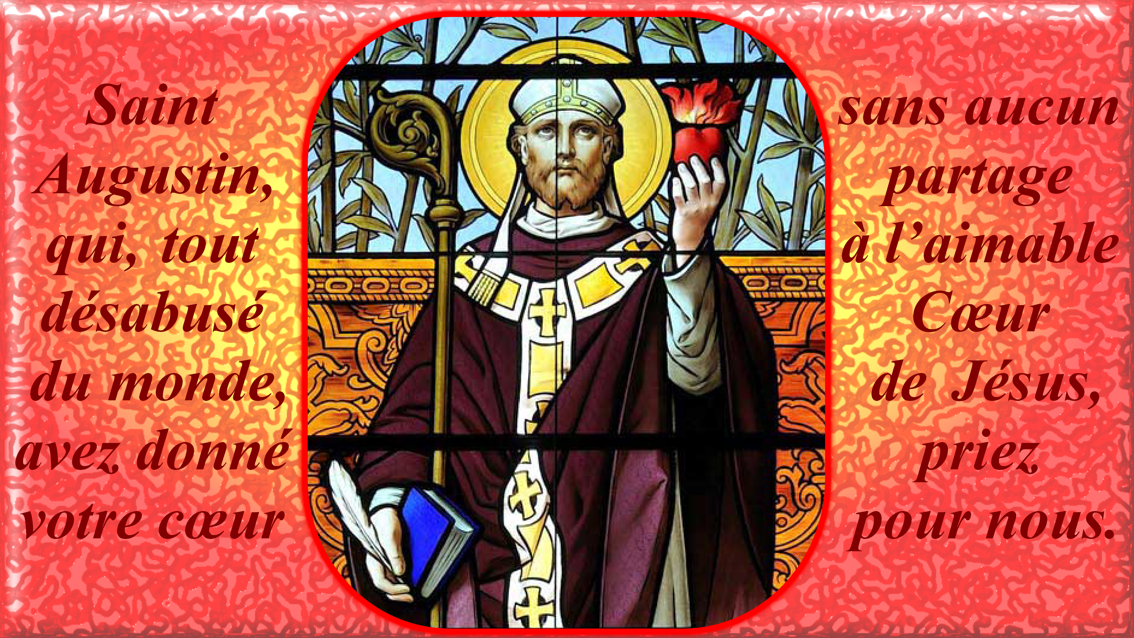 CALENDRIER CATHOLIQUE 2019 (Cantiques, Prières & Images) - Page 7 St-augustin-5681e98