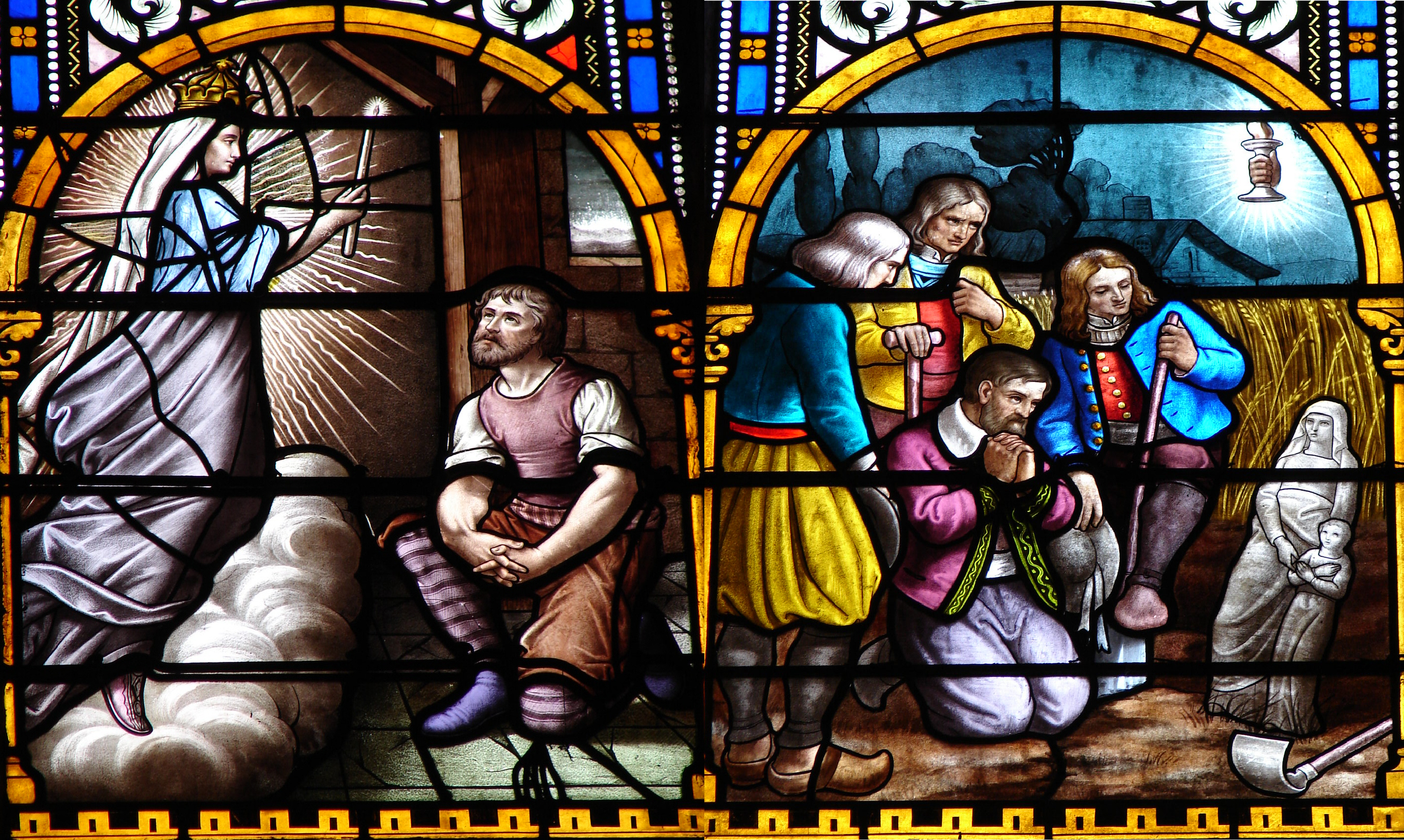 CALENDRIER CATHOLIQUE 2019 (Cantiques, Prières & Images) - Page 3 Apparation-de-ste-anne-auray-56665e5