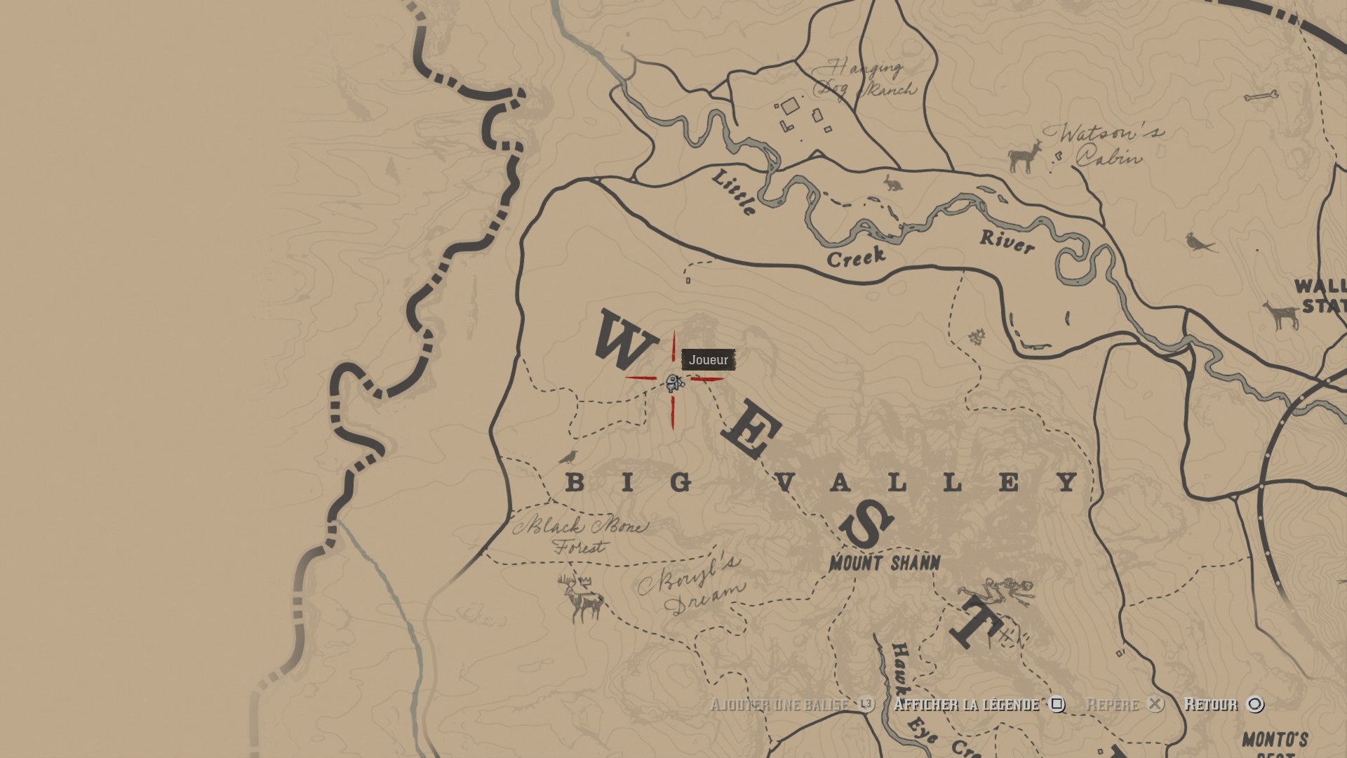 Red Dead Redemption 2 Emplacement des 30 os de dinosaures
