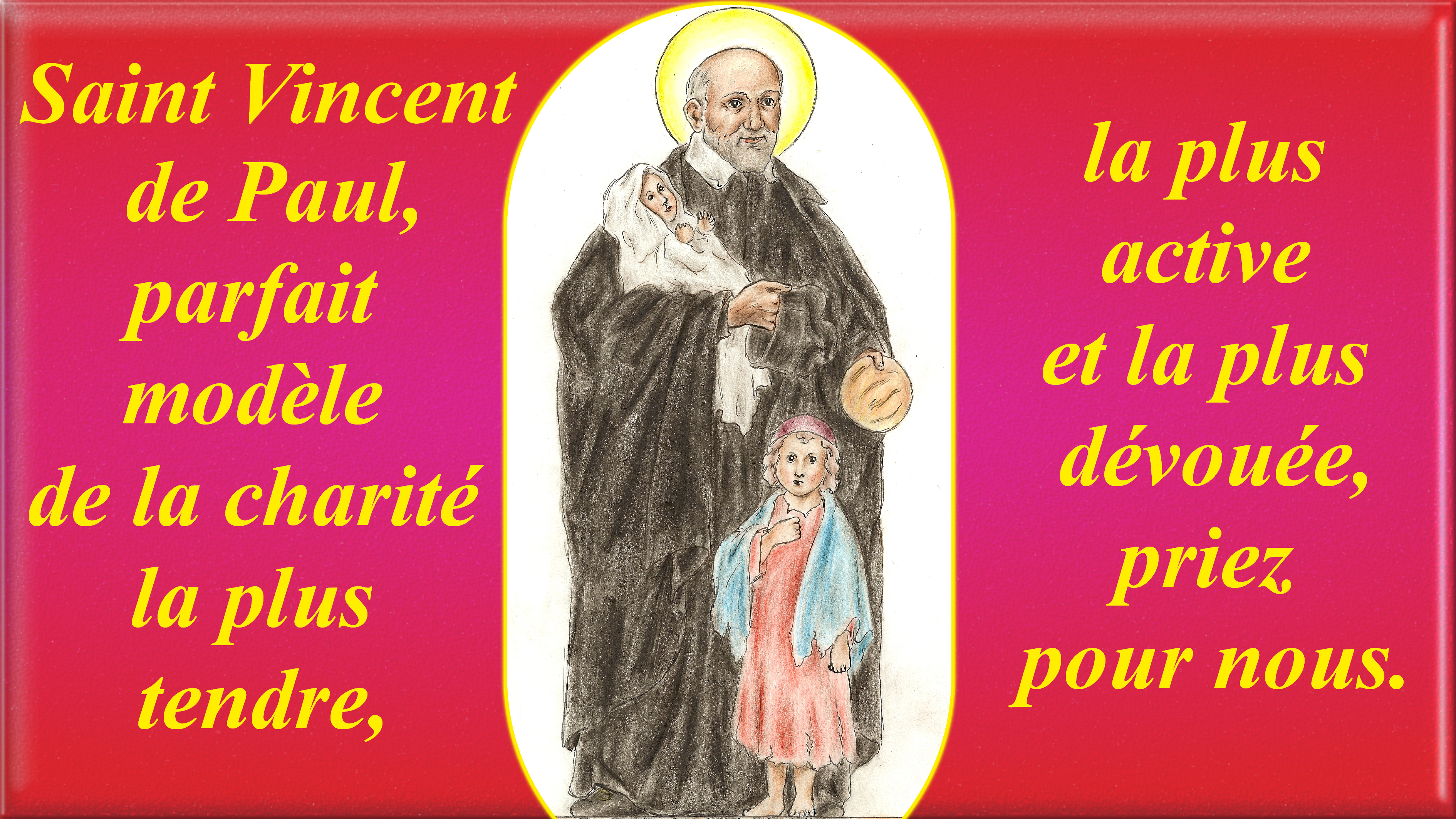 CALENDRIER CATHOLIQUE 2019 (Cantiques, Prières & Images) - Page 3 St-vincent-de-paul-5663787