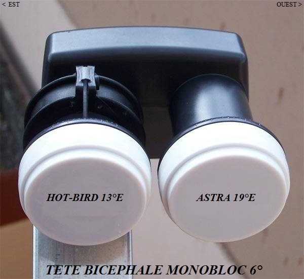 Parabole Satellite Acier Blanche 60cm Avec LNB Single 4K - Compatible Astra / Eutelsat
