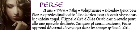 Perse, apprentie Artiseuse Perse